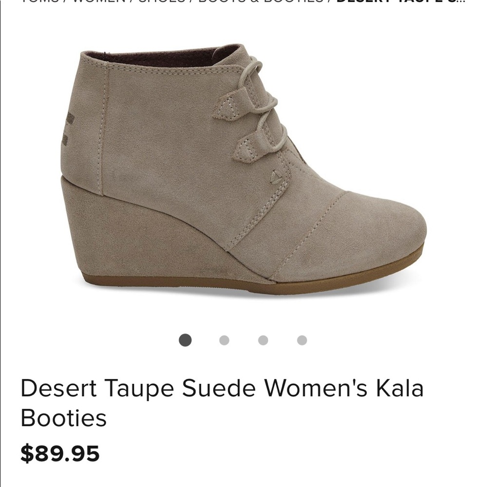 TOMS boots in taupe